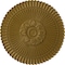 Ekena Millwork Nexus Ceiling Medallion (Fits Canopies up to 2 3/4"), Hand-Painted Gold, 30"OD x 1 1/4"P CM30NEGLS - alternate 1